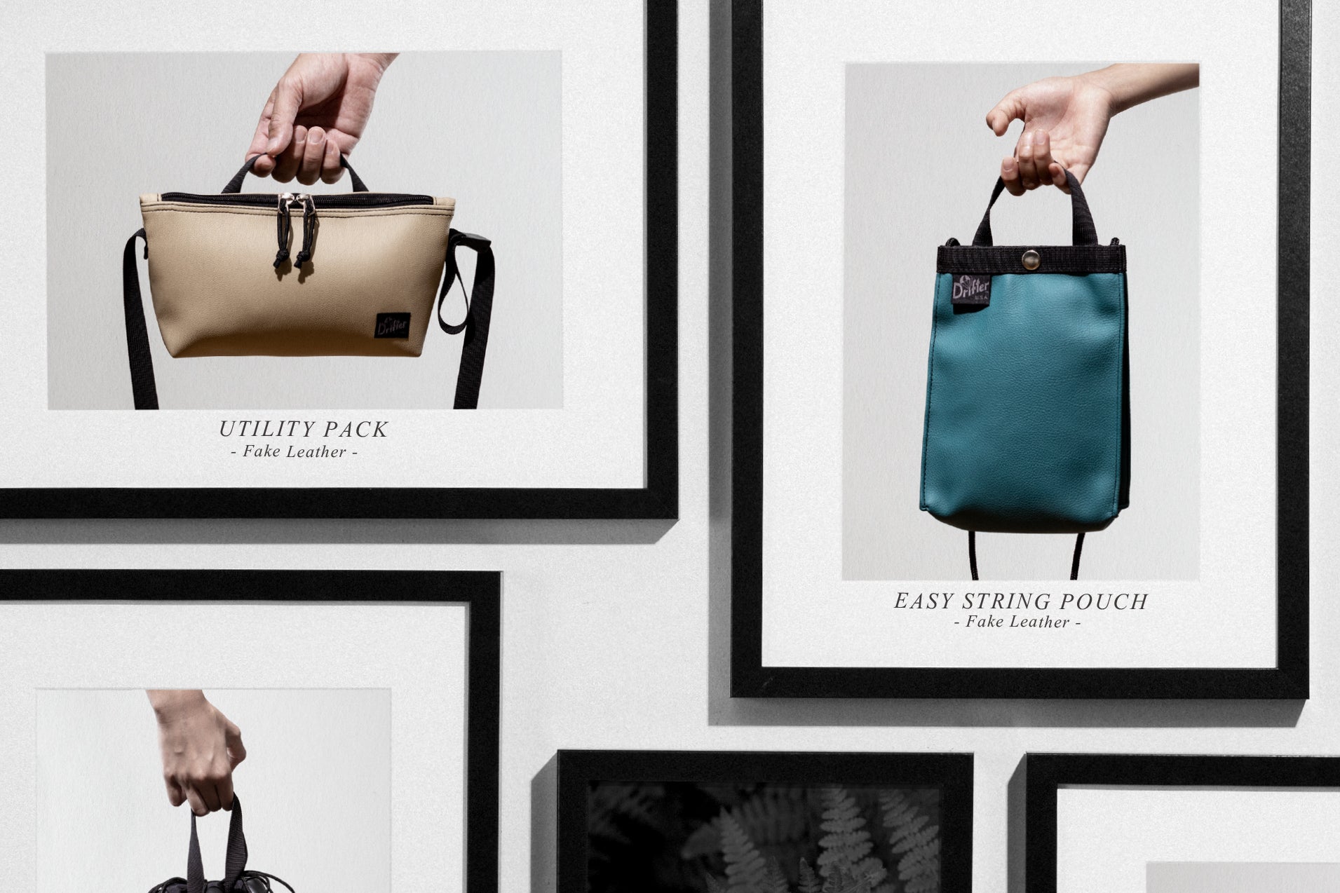 【 FAKE LEATHER (UTILITY PACK & EASY STRING POUCH) 】Drifter 2022FW NEW ARRIVALS REVIEW #6-1