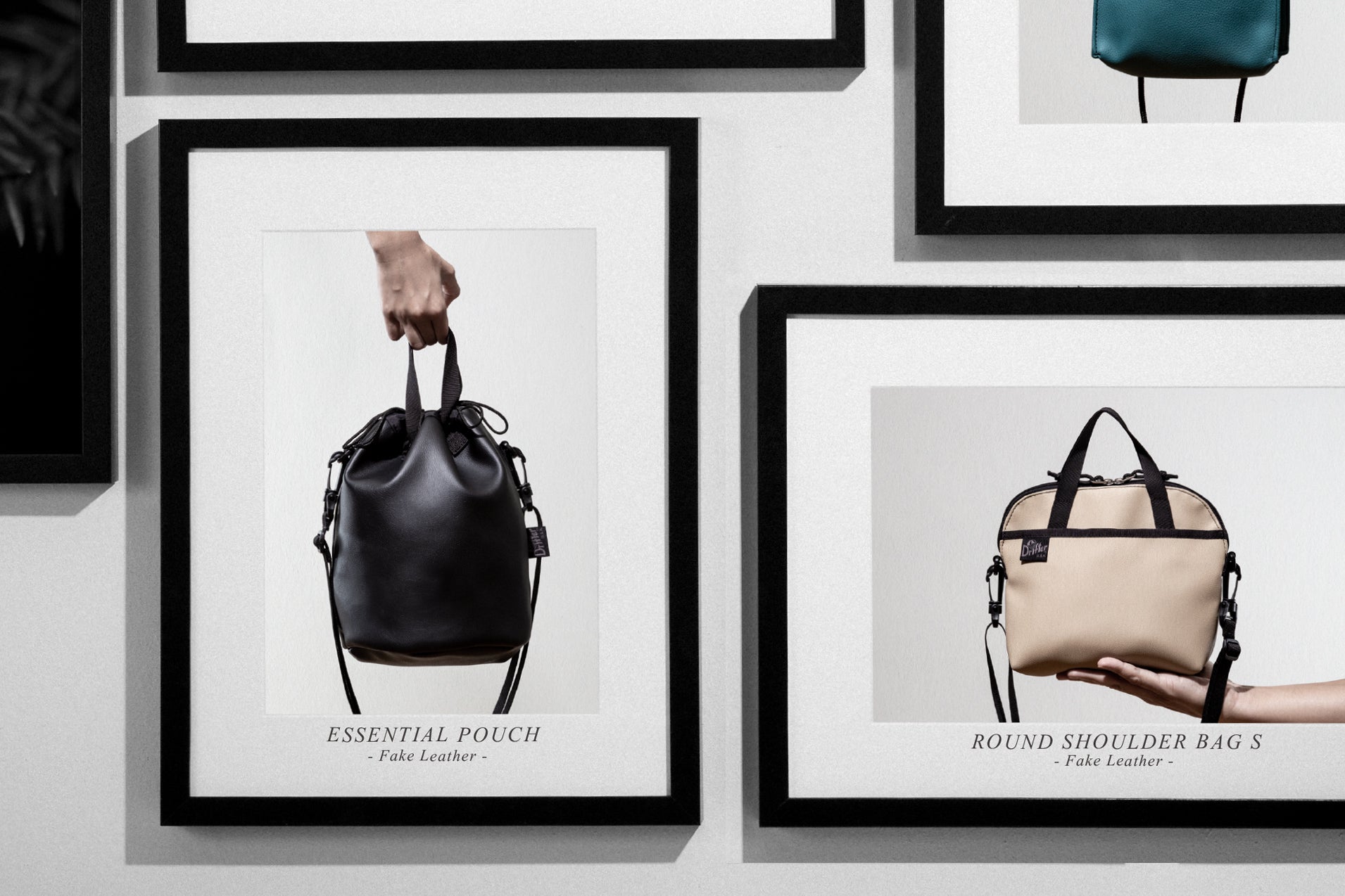 【 FAKE LEATHER (ESSENTIAL POUCH & ROUND SHOULDER BAG S) 】Drifter 2022FW NEW ARRIVALS REVIEW #6-2