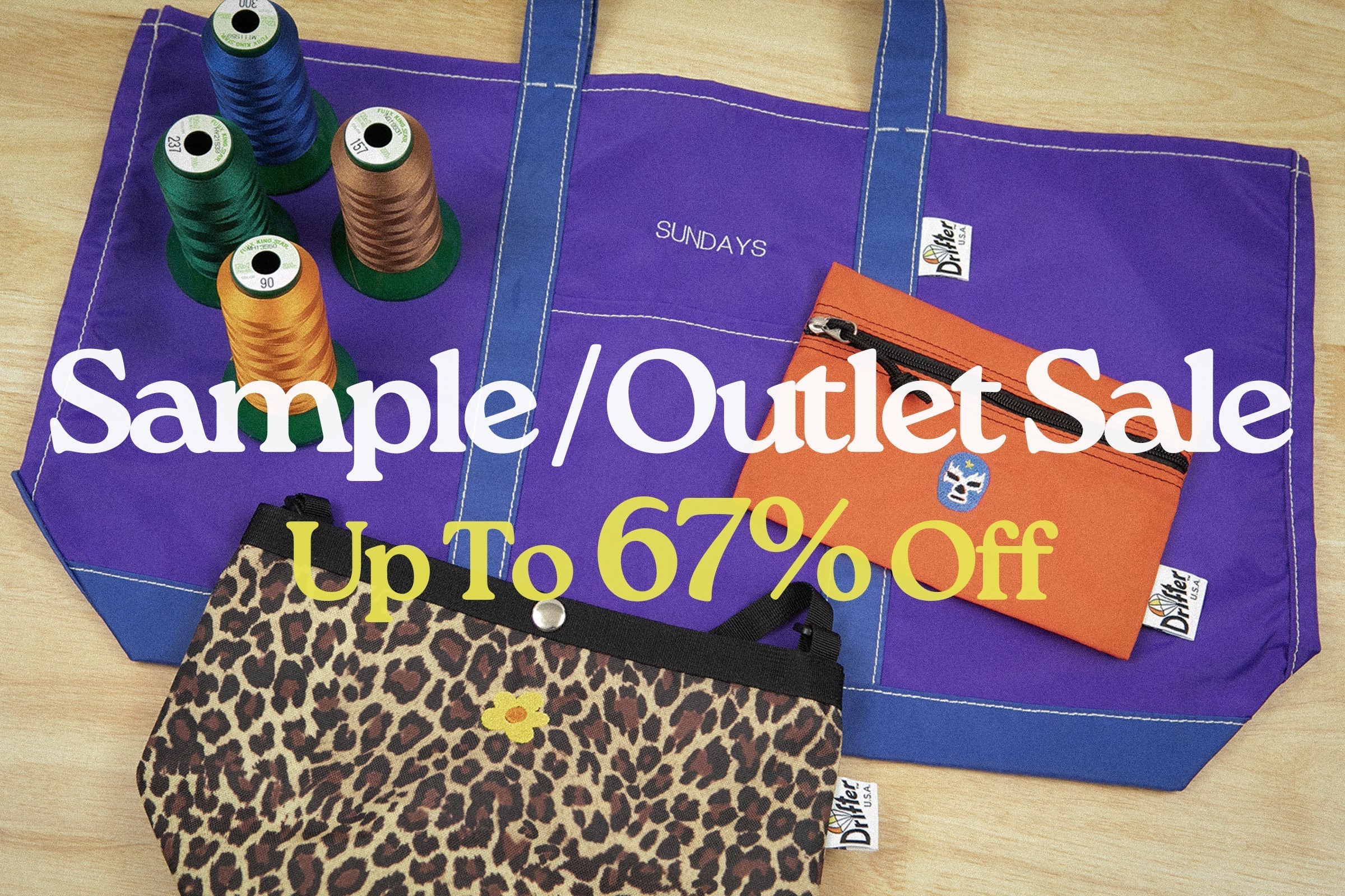 Drifter公式刺繍サンプル / B品セール『Sample / Outlet Sale』開催のお知らせ #1