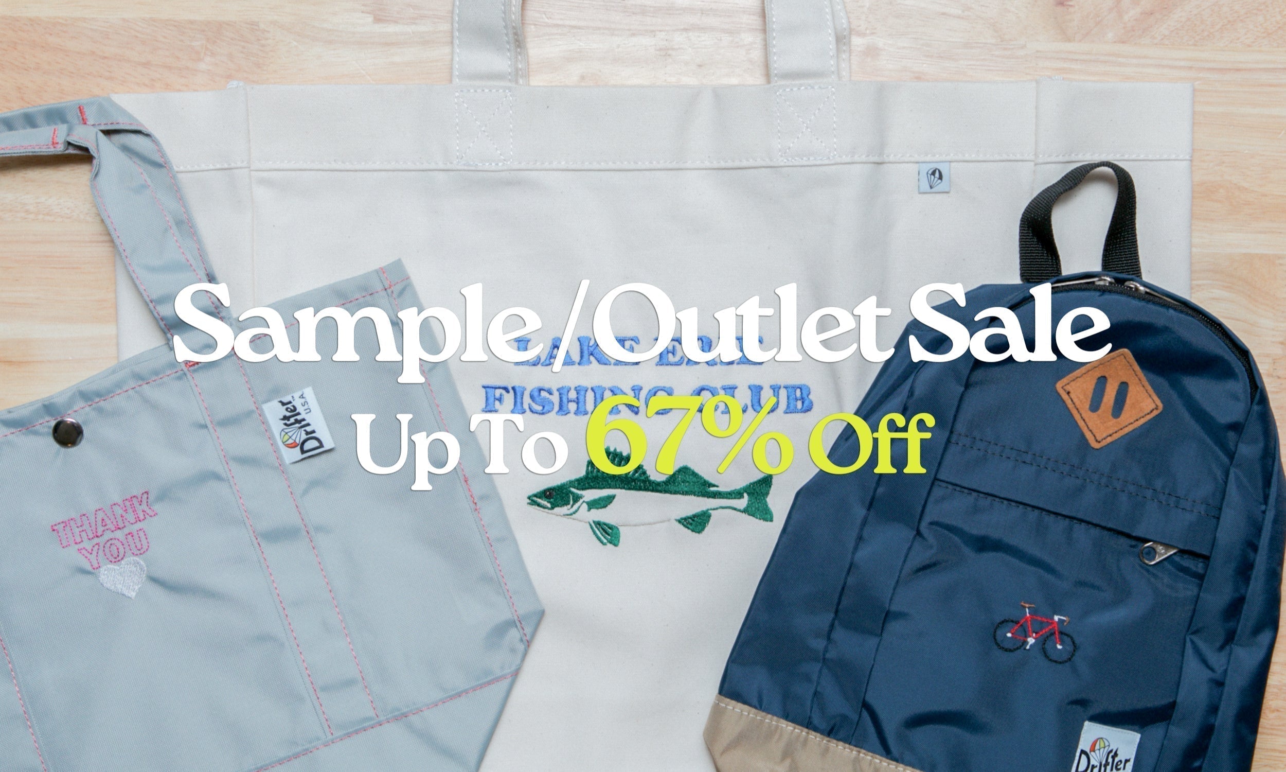 Drifter公式刺繍サンプル / B品セール『Sample / Outlet Sale』追加販売のお知らせ #6