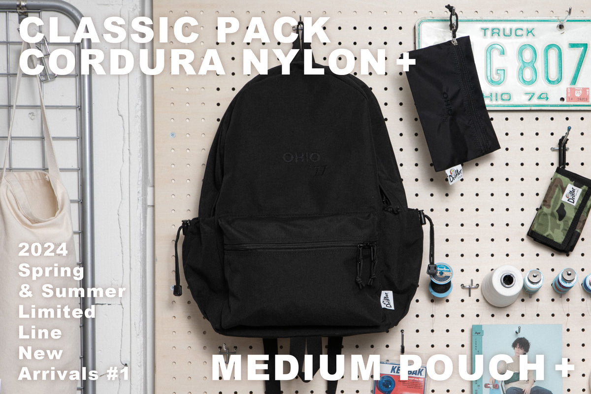 CLASSIC PACK CORDURA NYLON + & MEDIUM POUCH +】24SS Limited Line New A