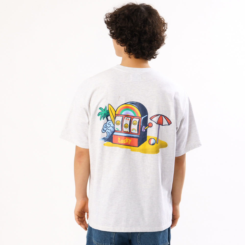 LUCKY SLOT TEE (1% MELANGE) / ラッキースロットティー (1%メランジ)
