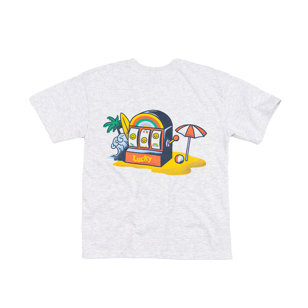 LUCKY SLOT TEE (1% MELANGE) / ラッキースロットティー (1%メランジ)