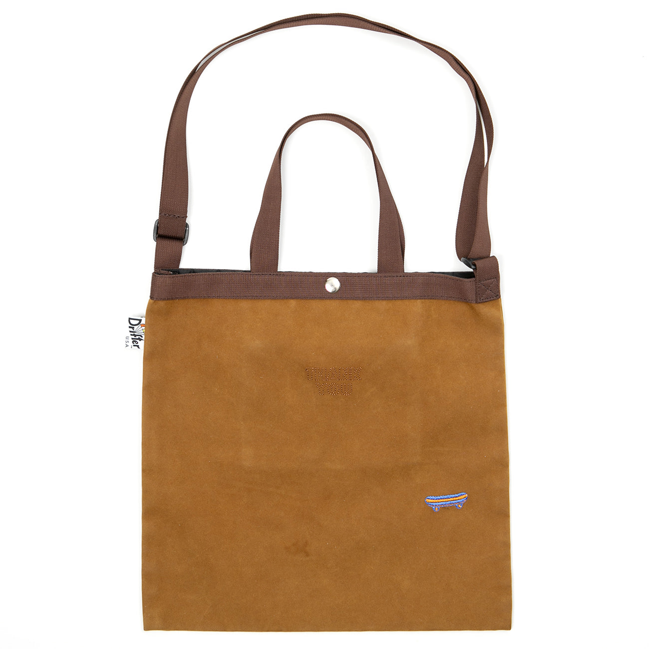 SAMPLE-ELEMENTARY TOTE BROWN SUEDE (THANK YOU)