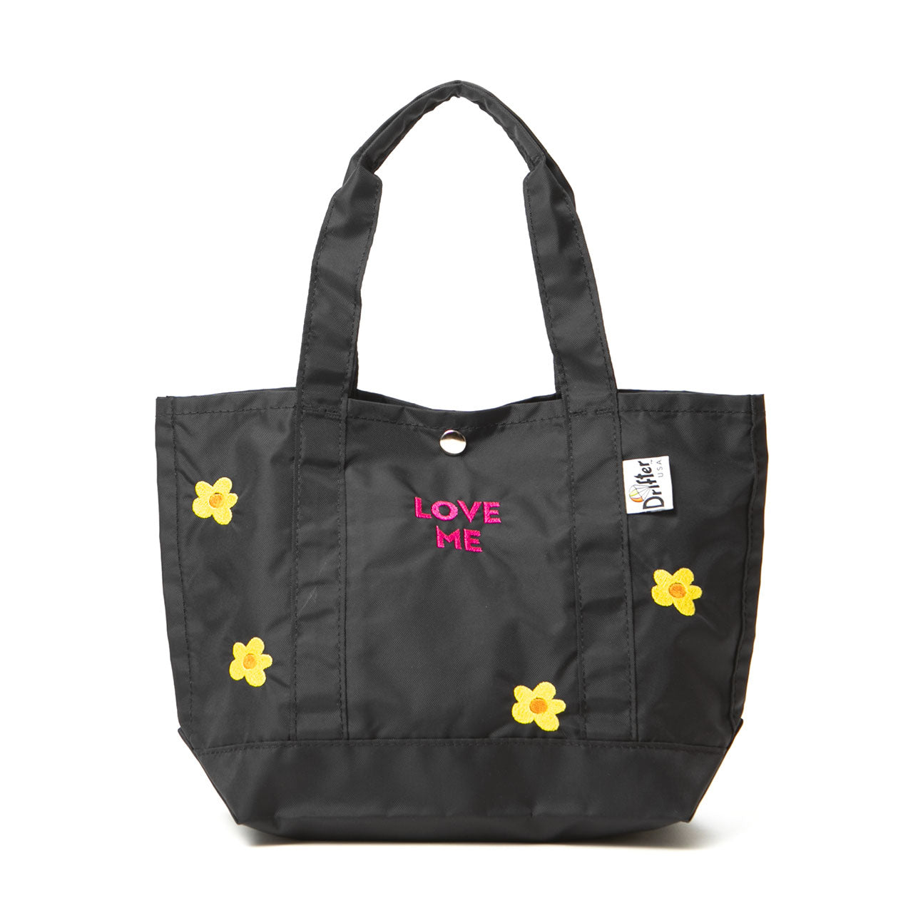 SAMPLE-BUCKEYE MEDIUM TOTE+ BLACK x BLACK (LOVE ME FLOWER)