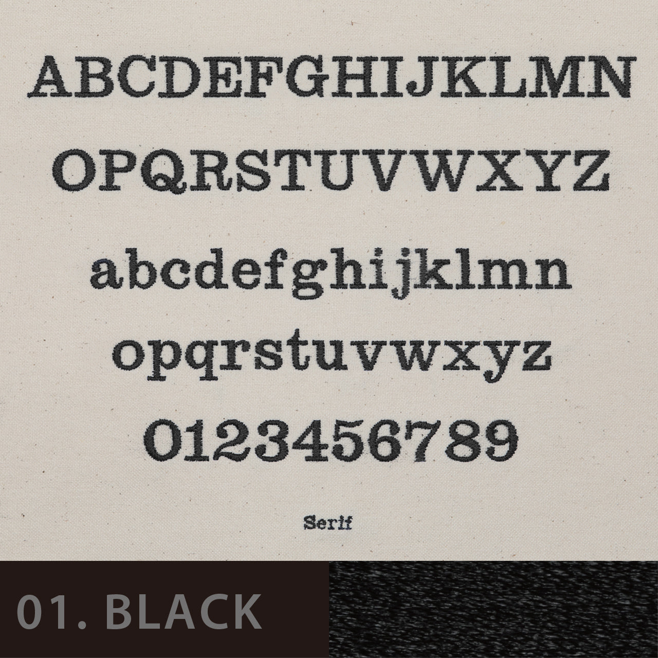 刺しゅう フォント