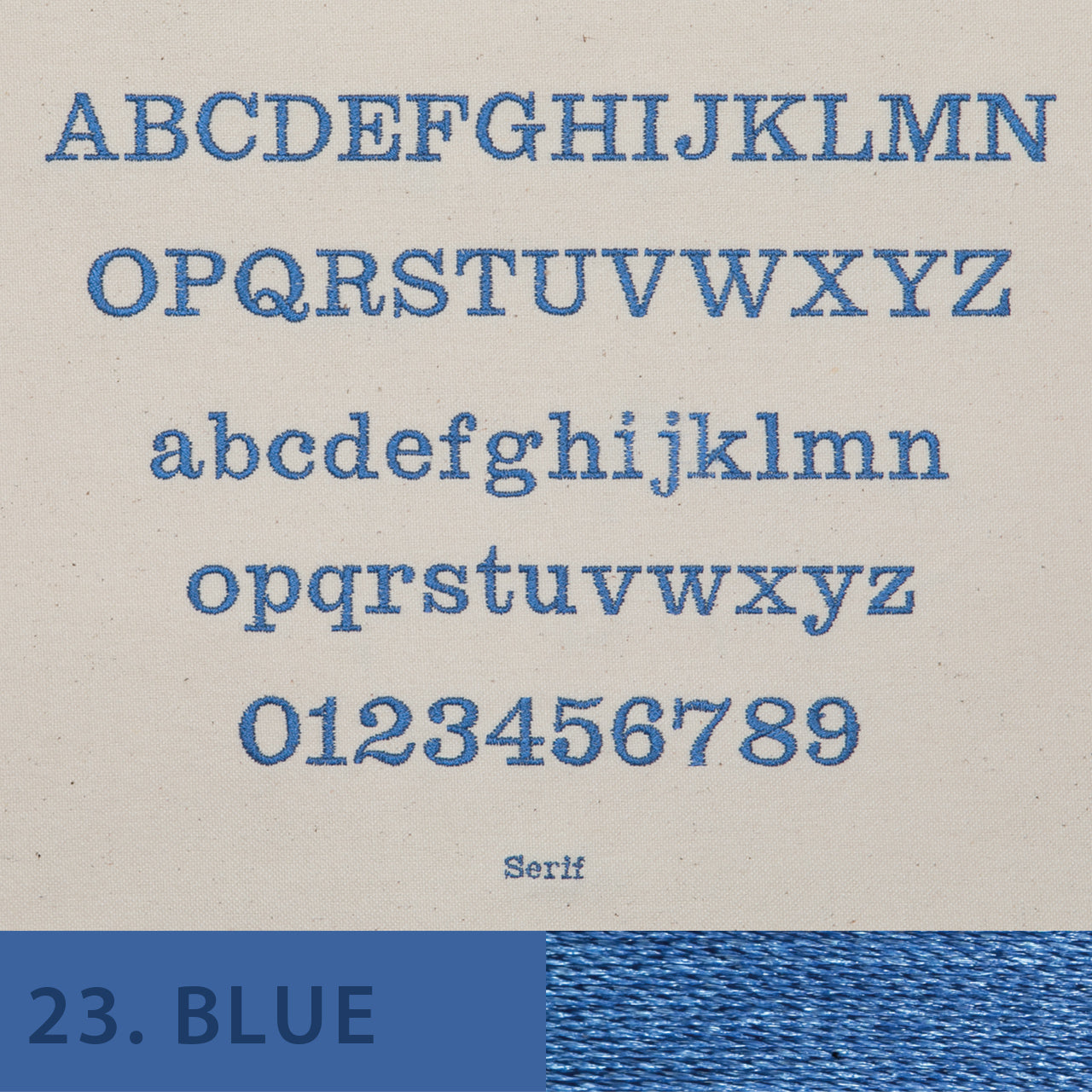 刺しゅう フォント