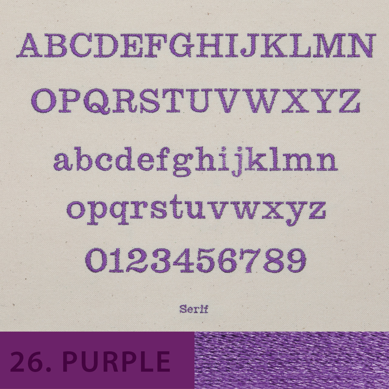 刺しゅう フォント