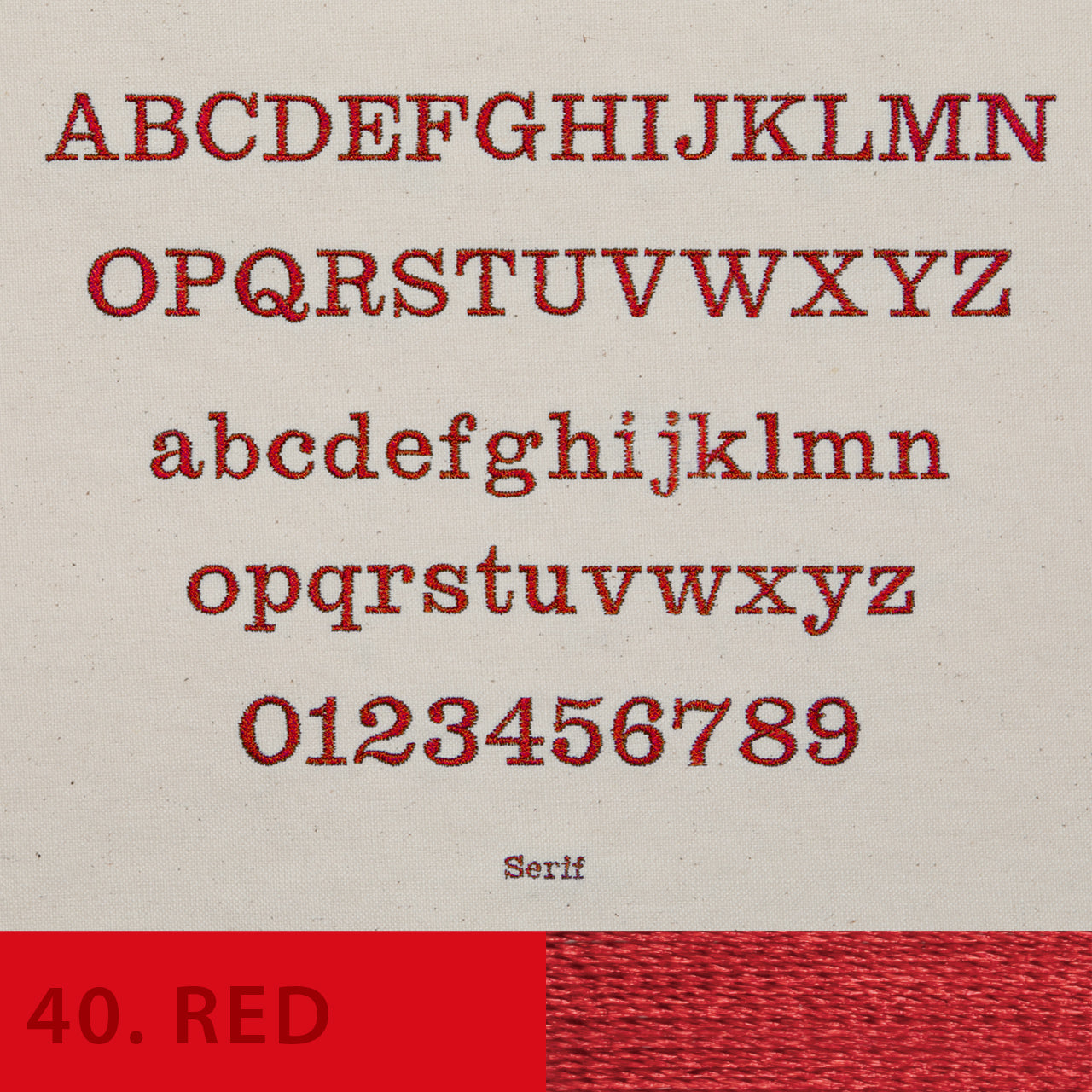 刺しゅう フォント