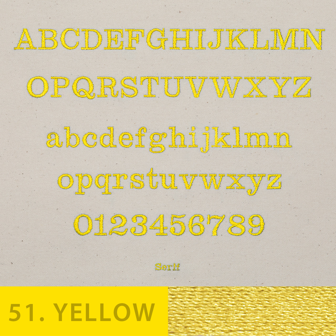 刺しゅう フォント