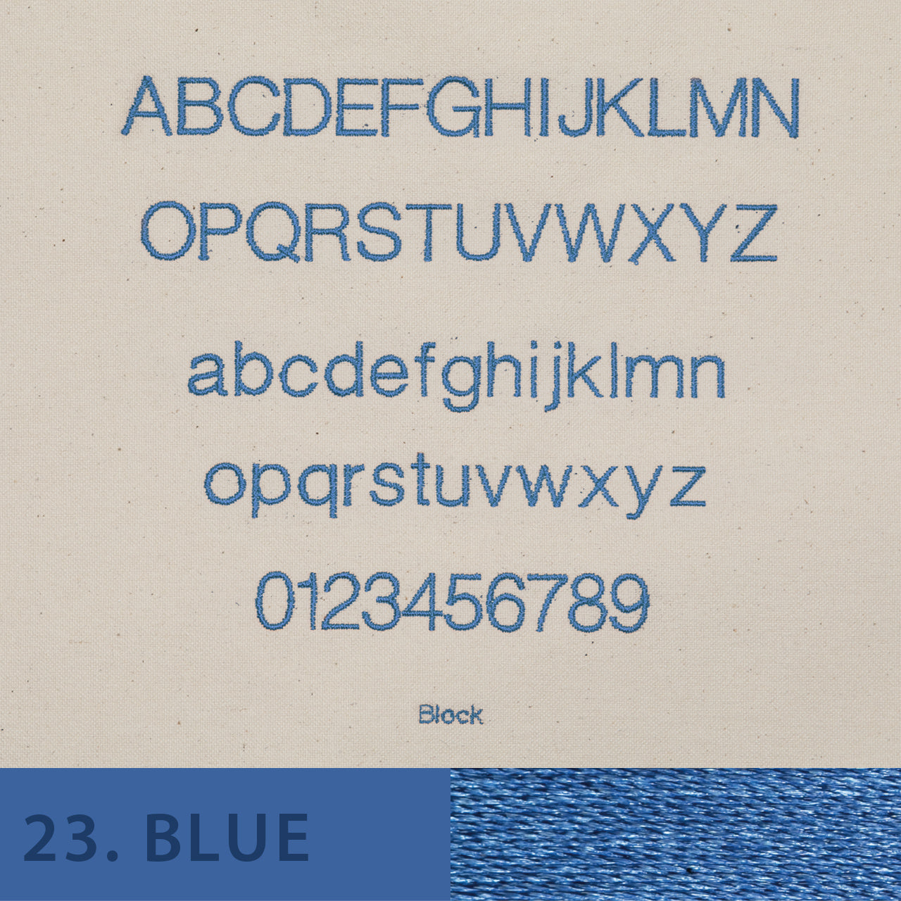 刺しゅう フォント