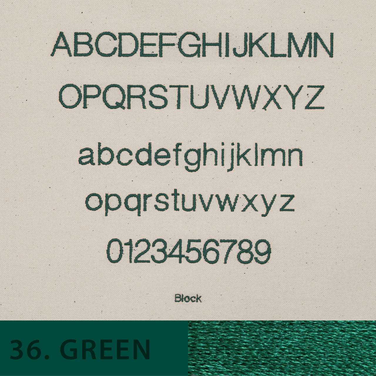 刺しゅう フォント