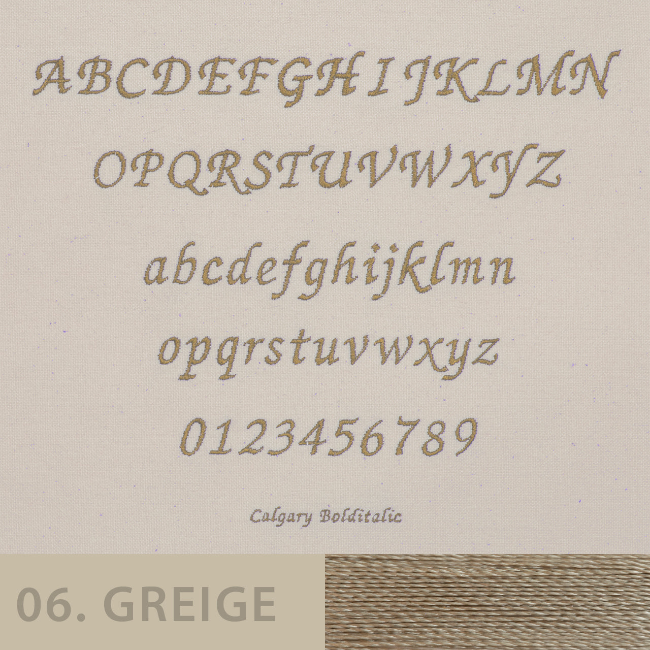 刺しゅう フォント