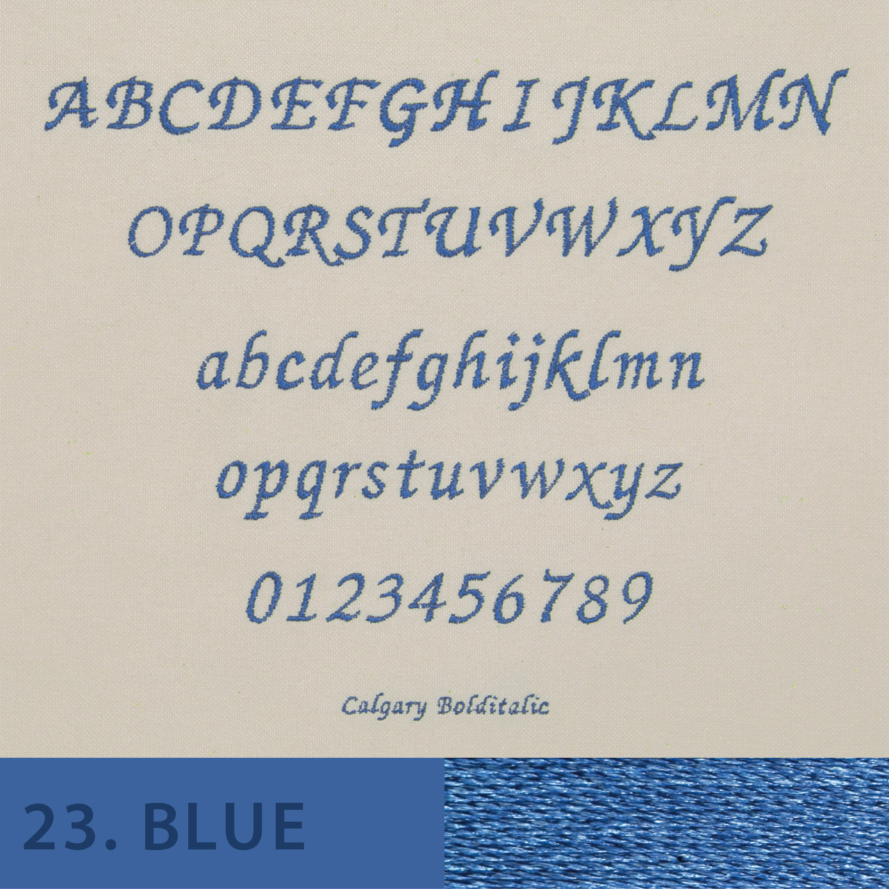 刺しゅう フォント