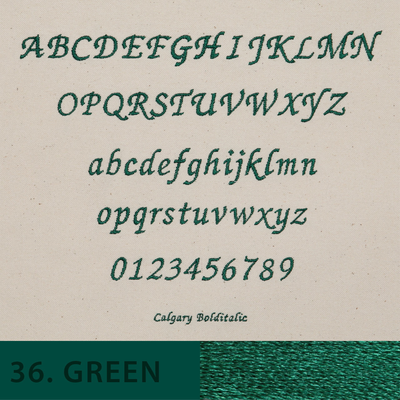 刺しゅう フォント