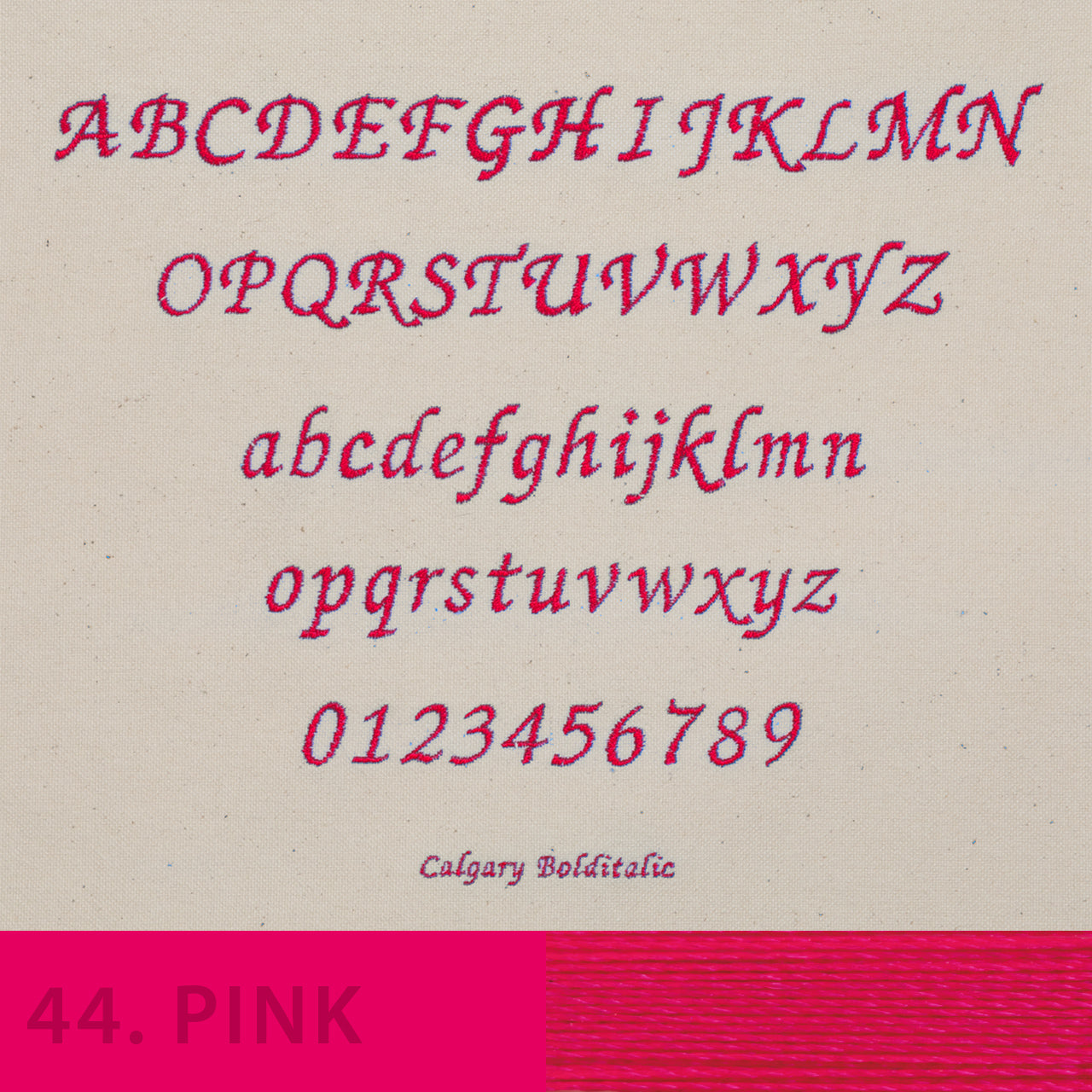 刺しゅう フォント