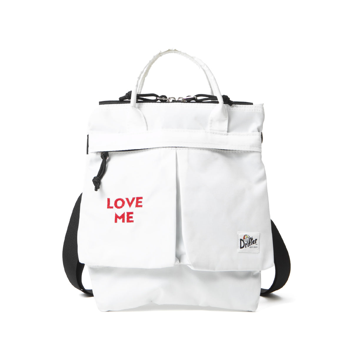 SAMPLE-HELMET BAG S WHITE (LOVE ME) / サンプル-ヘルメットバッグ 