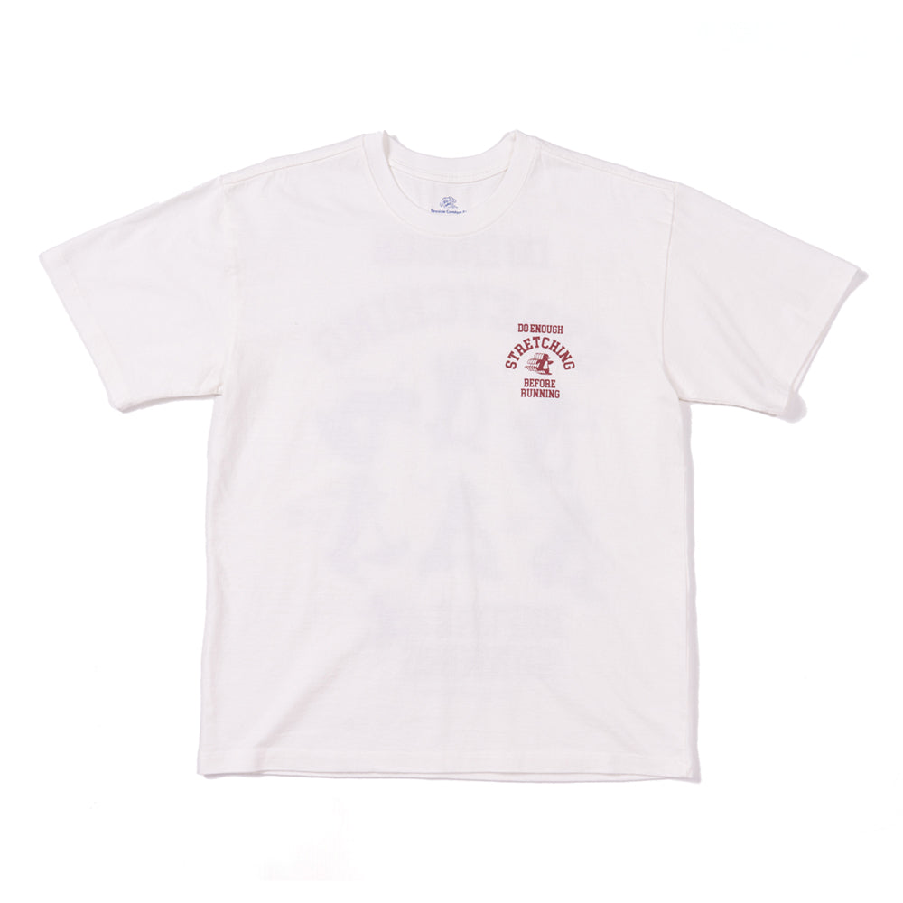 STRETCHING WITH PENGUINS TEE (WHITE) / ストレッチングウィズペンギンティー (ホワイト)