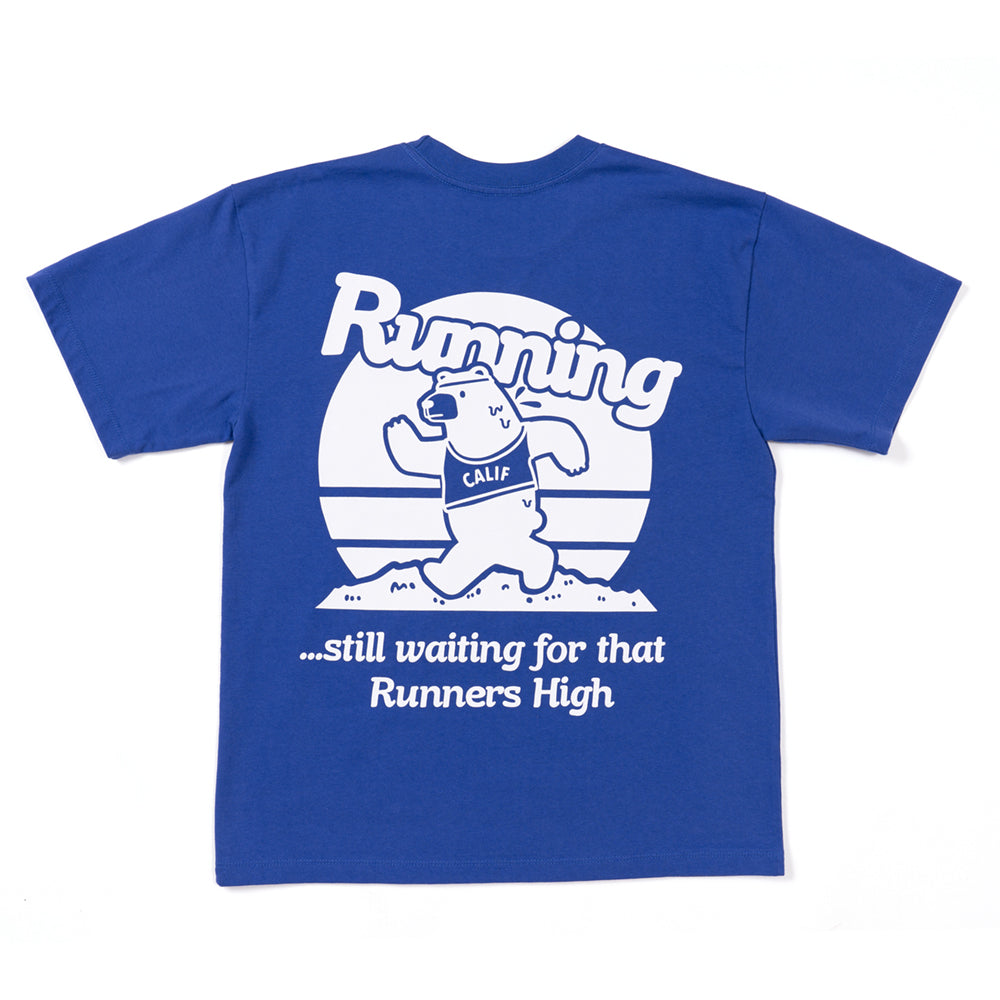 BEAR RUN IN CALIFORNIA ATHLEISURE TEE (DEEP BLUE) / ベアーランインカリフォルニアアスレジャーティー (ディープブルー)
