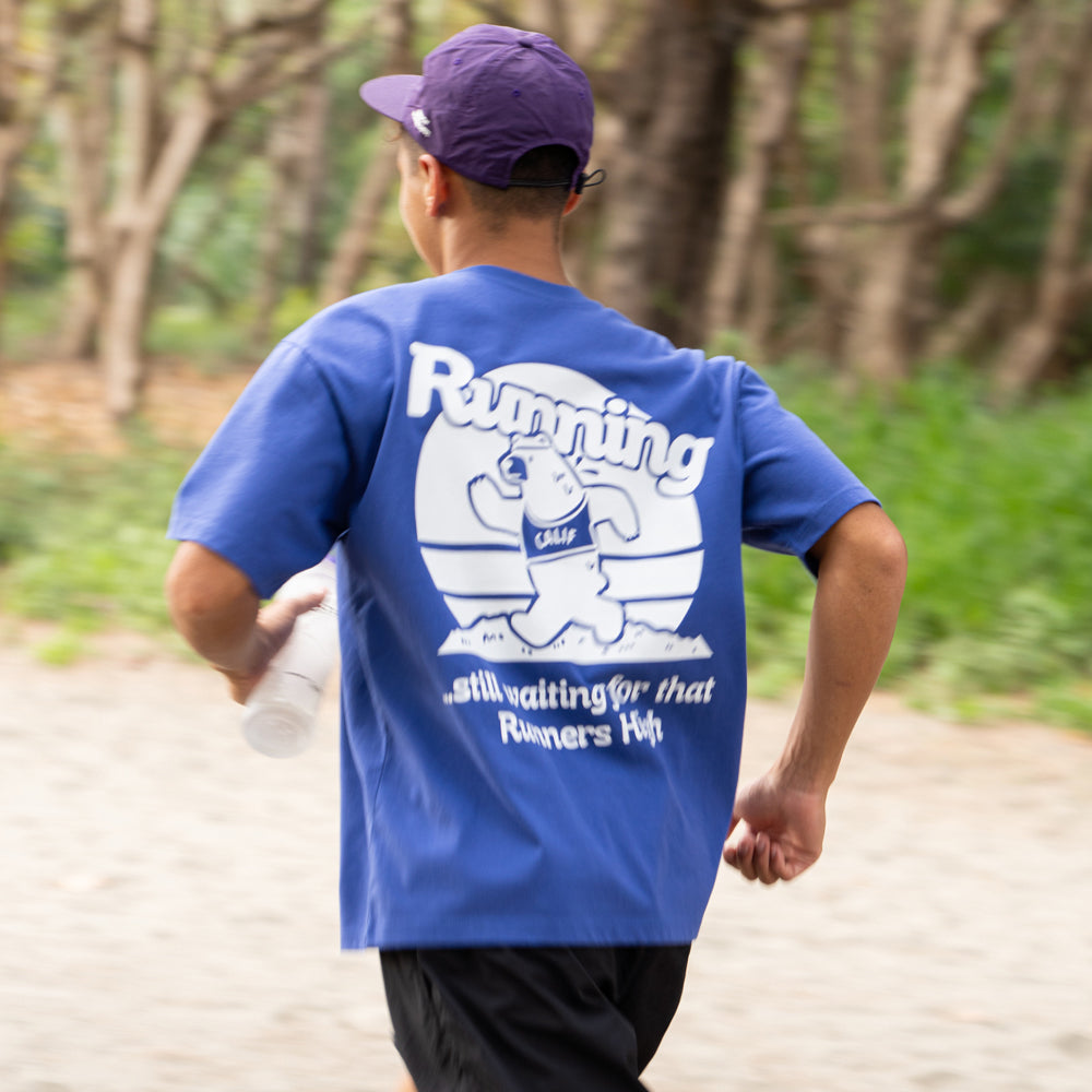 BEAR RUN IN CALIFORNIA ATHLEISURE TEE (DEEP BLUE) / ベアーランインカリフォルニアアスレジャーティー (ディープブルー)