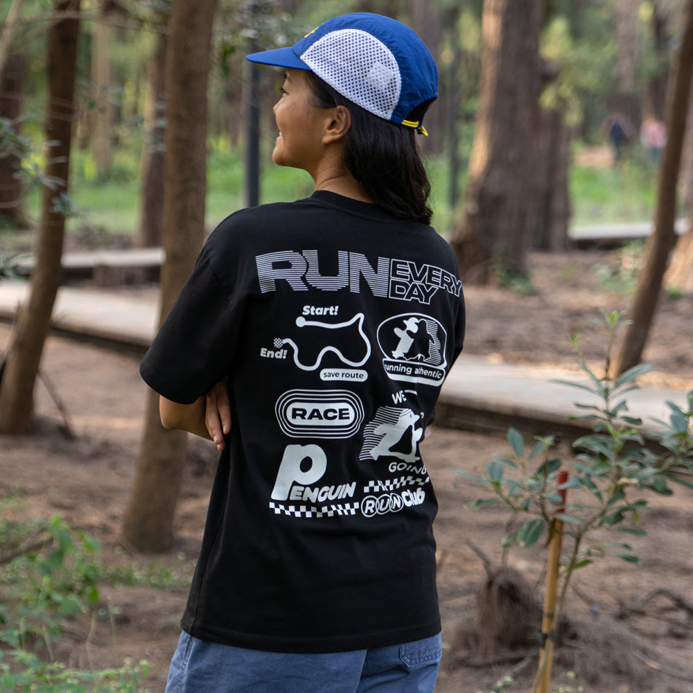 PENGUIN RUN IN CALIFORNIA TEE (JET BLACK) / ペンギンランインカリフォルニアティー (ジェットブラック)