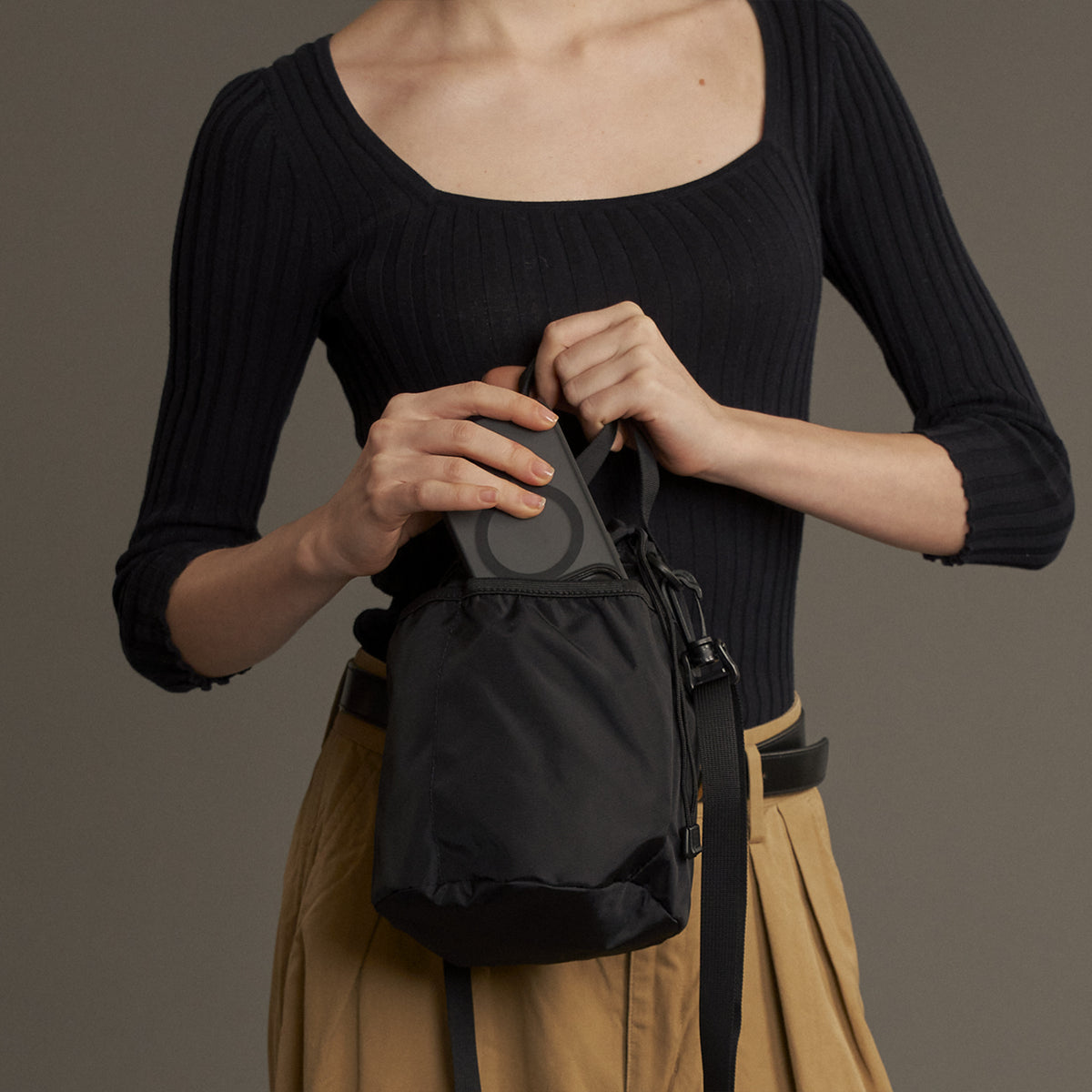 DRAWSTRING POUCH + / ドローストリングポーチ プラス
