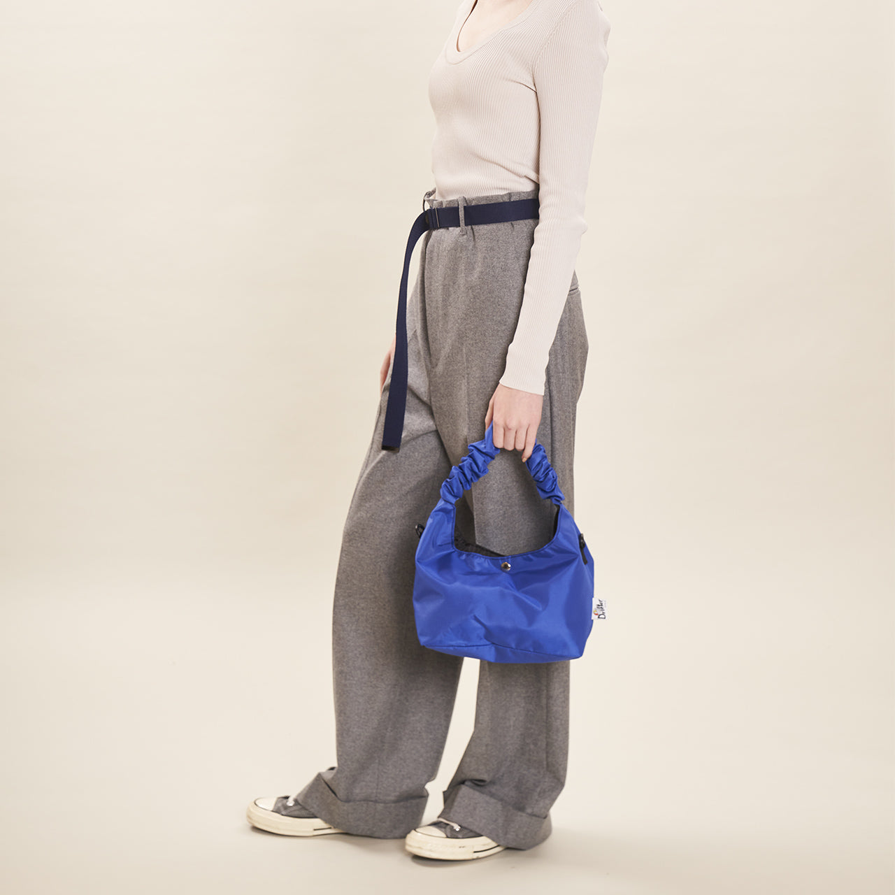 SAMPLE-GATHER HANDLE BAG PINK