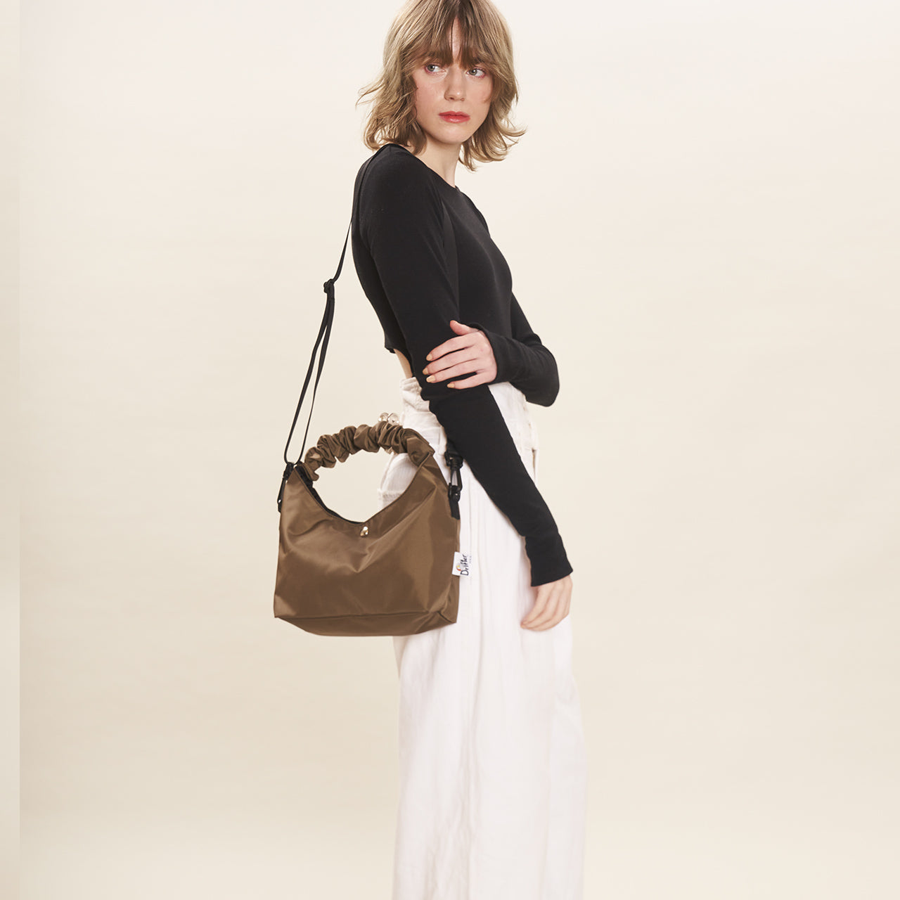 GATHER HANDLE BAG / ギャザーハンドルバッグ