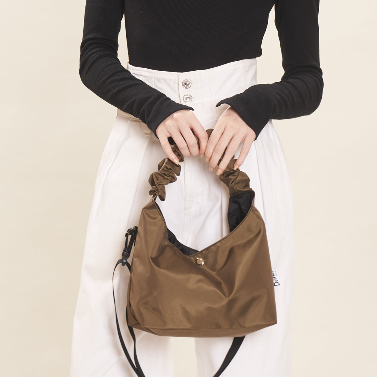 SAMPLE-GATHER HANDLE BAG PINK