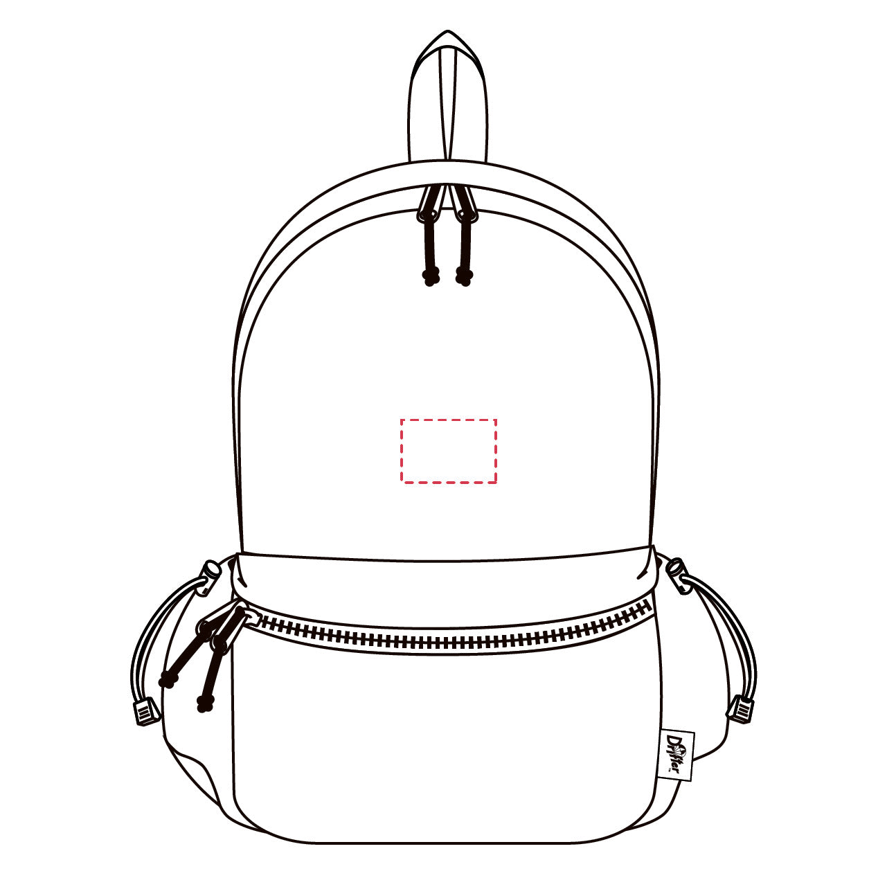 クラシックヒップサック 刺しゅう アイコン