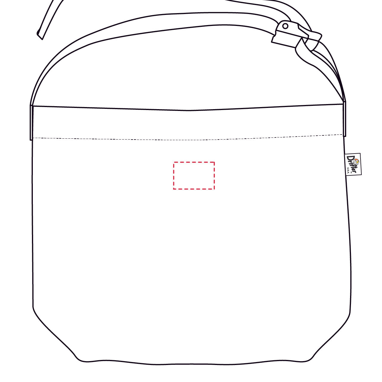 プレーンショルダーバッグ 刺しゅう アイコン