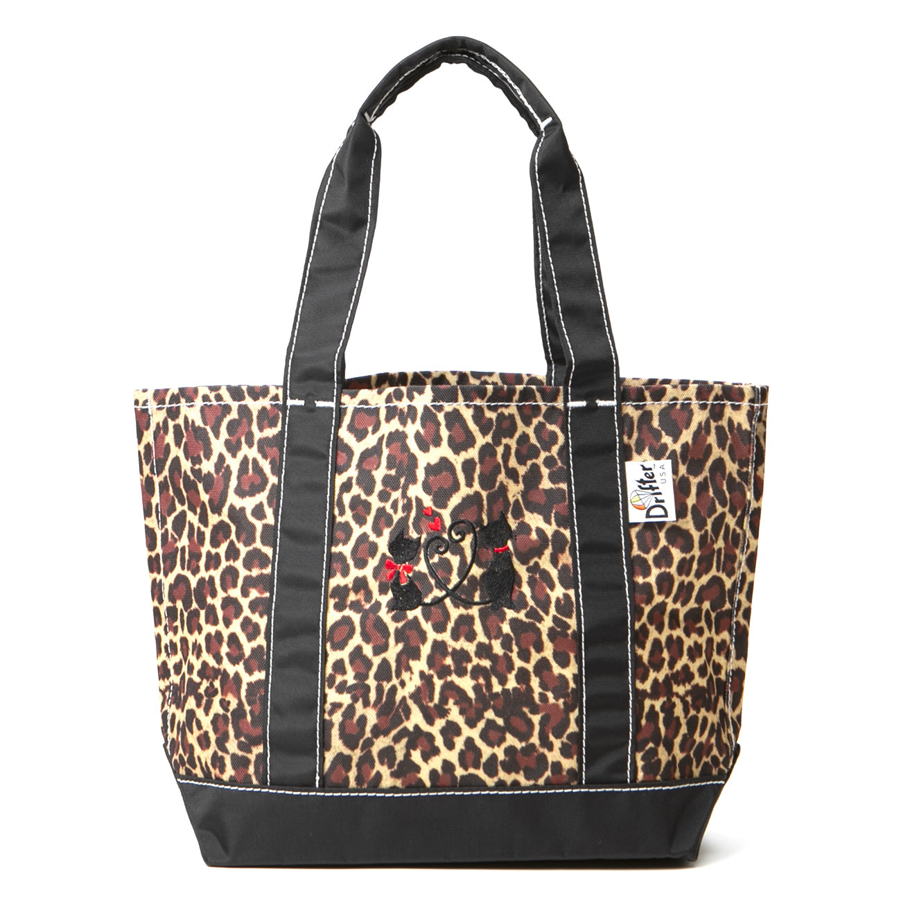 SAMPLE-BUCKEYE MEDIUM TOTE LEOPARD x BLACK(BLACK CATS)