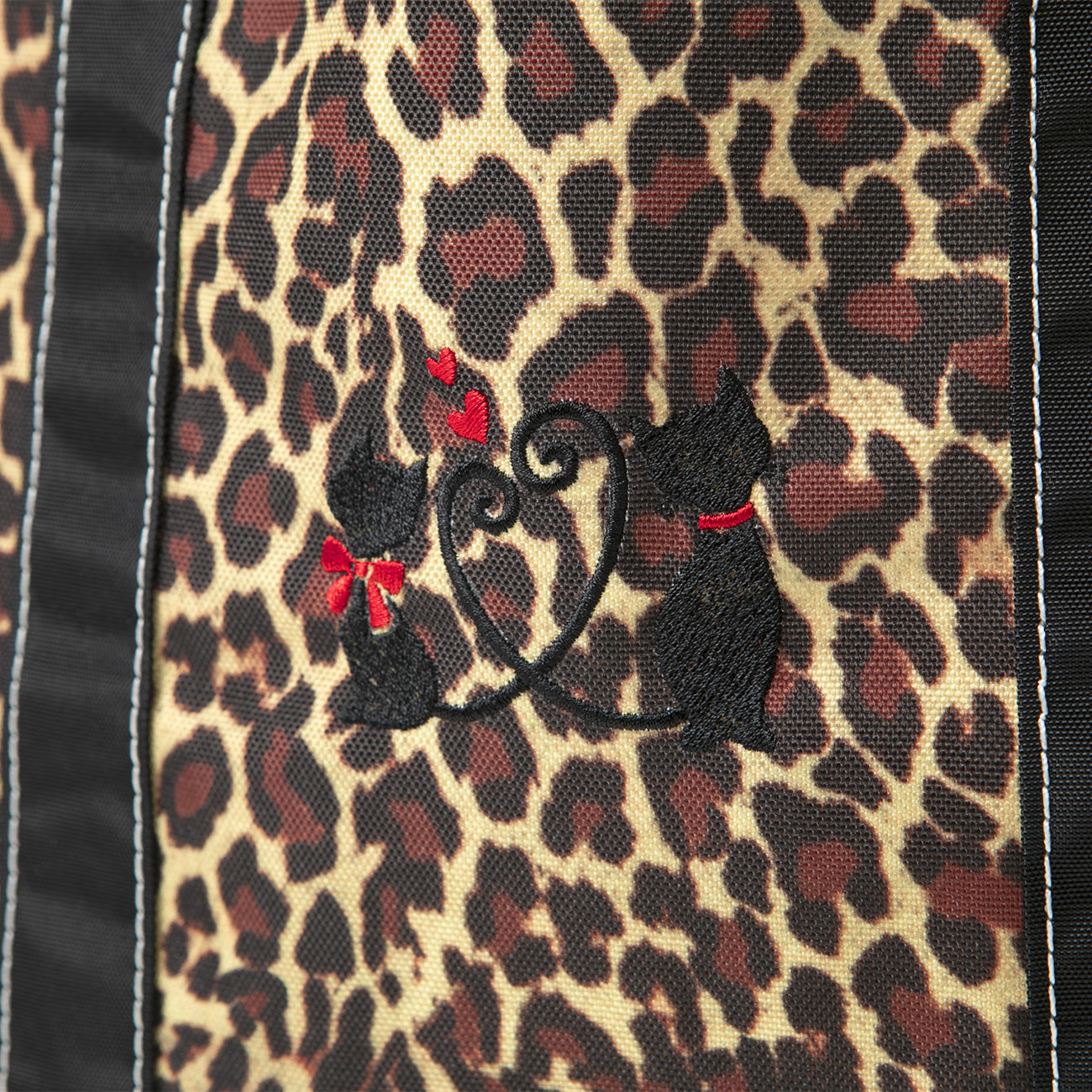 SAMPLE-BUCKEYE MEDIUM TOTE LEOPARD x BLACK(BLACK CATS)