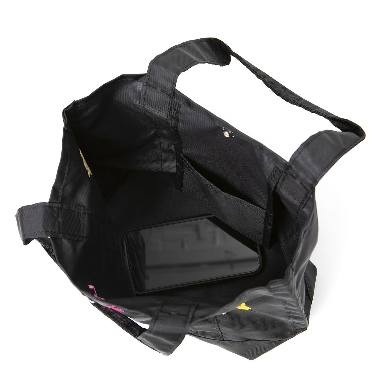 SAMPLE-BUCKEYE MEDIUM TOTE+ BLACK x BLACK (LOVE ME FLOWER)