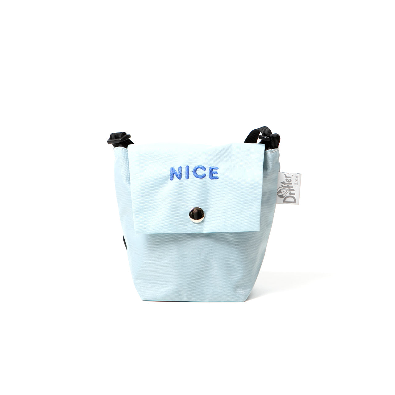 SAMPLE-FLAP POUCH PASTEL BLUE (NICE)