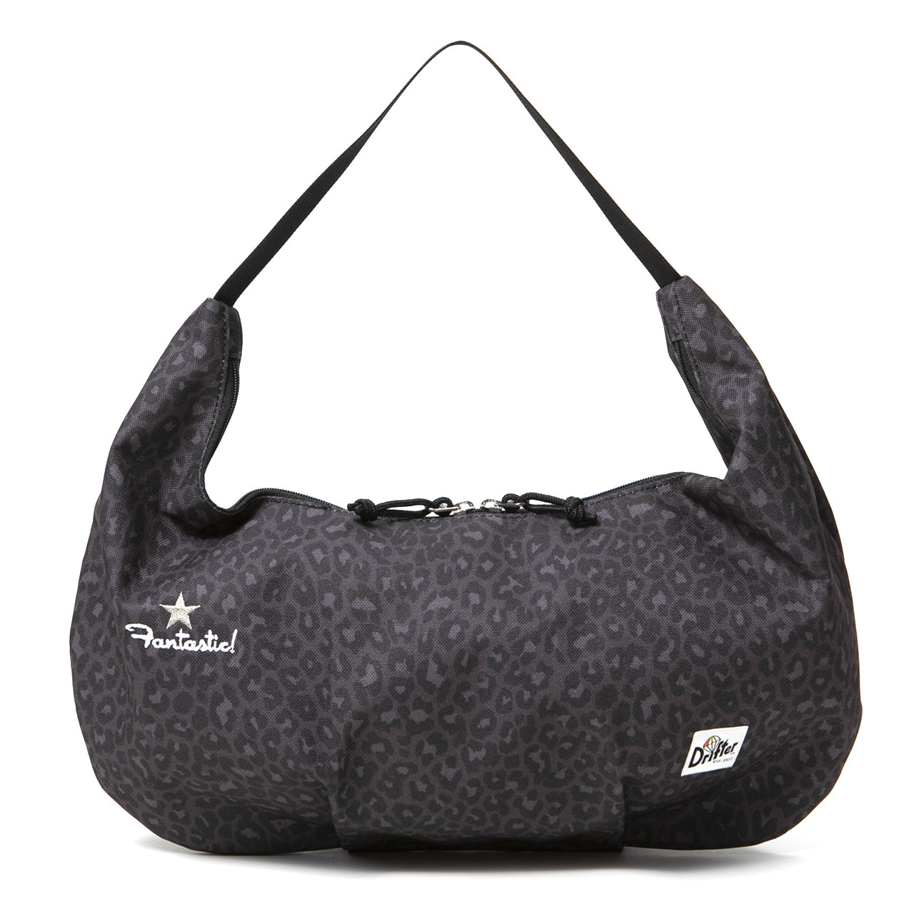 SAMPLE-CRESCENT BAG BLACK LEOPARD (STAR Fantastic)