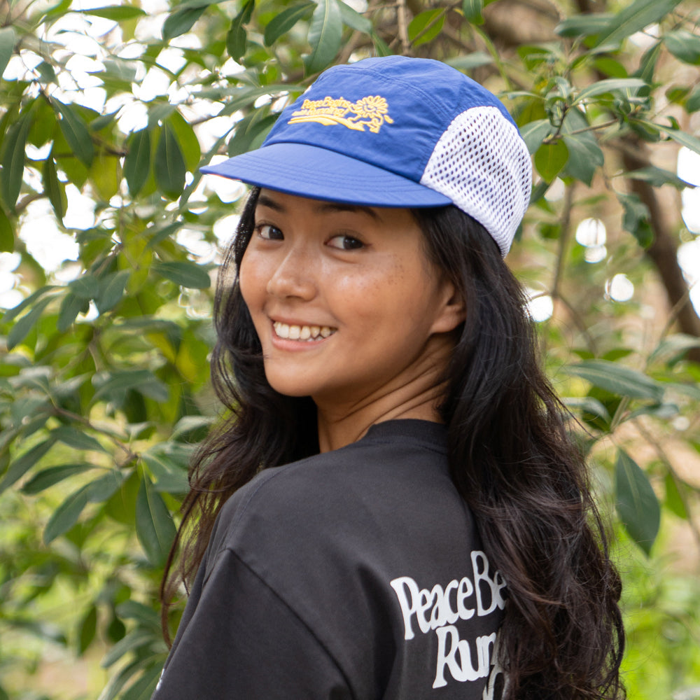 PEACE RUNNERS CAP (OCEAN BLUE) / ピースランナーズキャップ (オーシャンブルー)