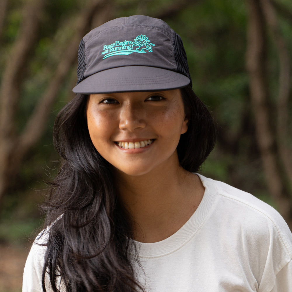 PEACE RUNNERS CAP (BLACK) / ピースランナーズキャップ (ブラック)