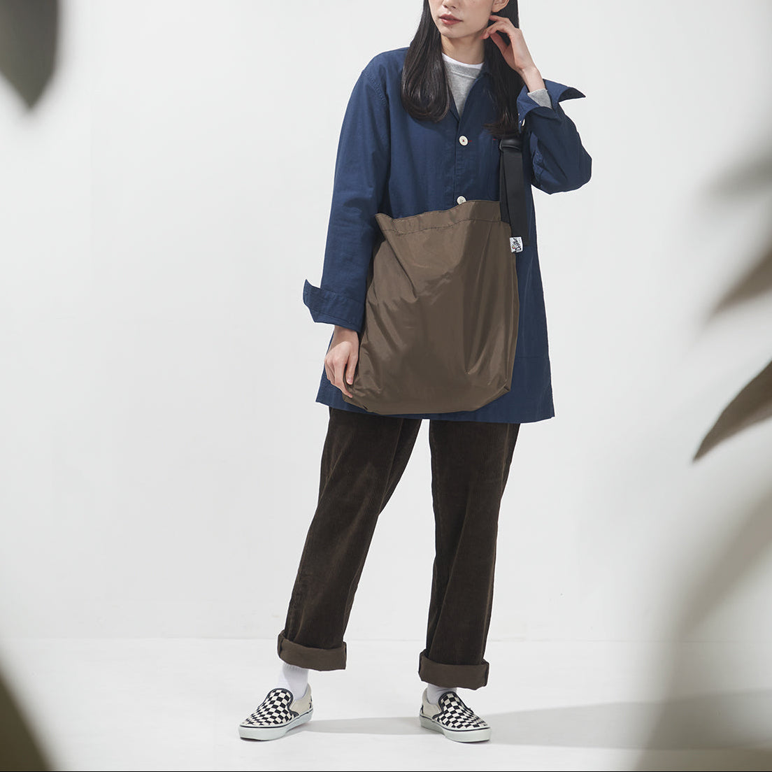 SAMPLE-PLAIN SHOULDER BAG PINECONE DOTS / サンプル-プレーン