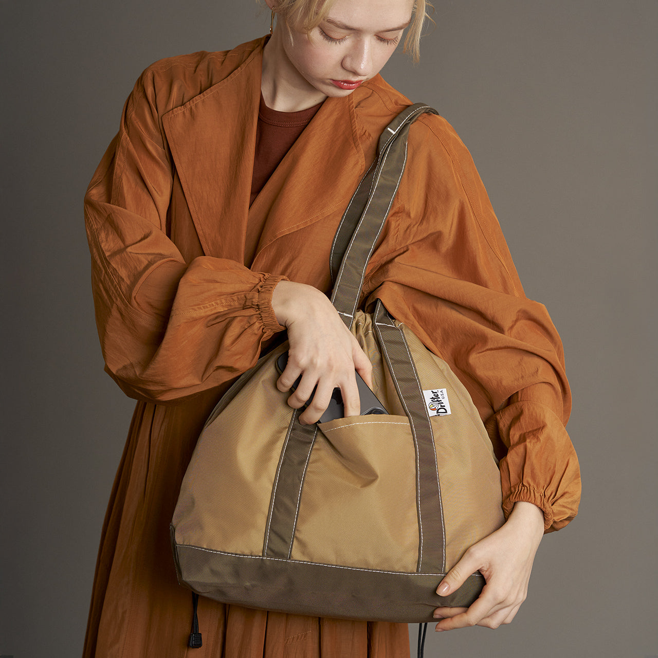 BUCKEYE DRAWSTRING TOTE L / バックアイドローストリングトート エル