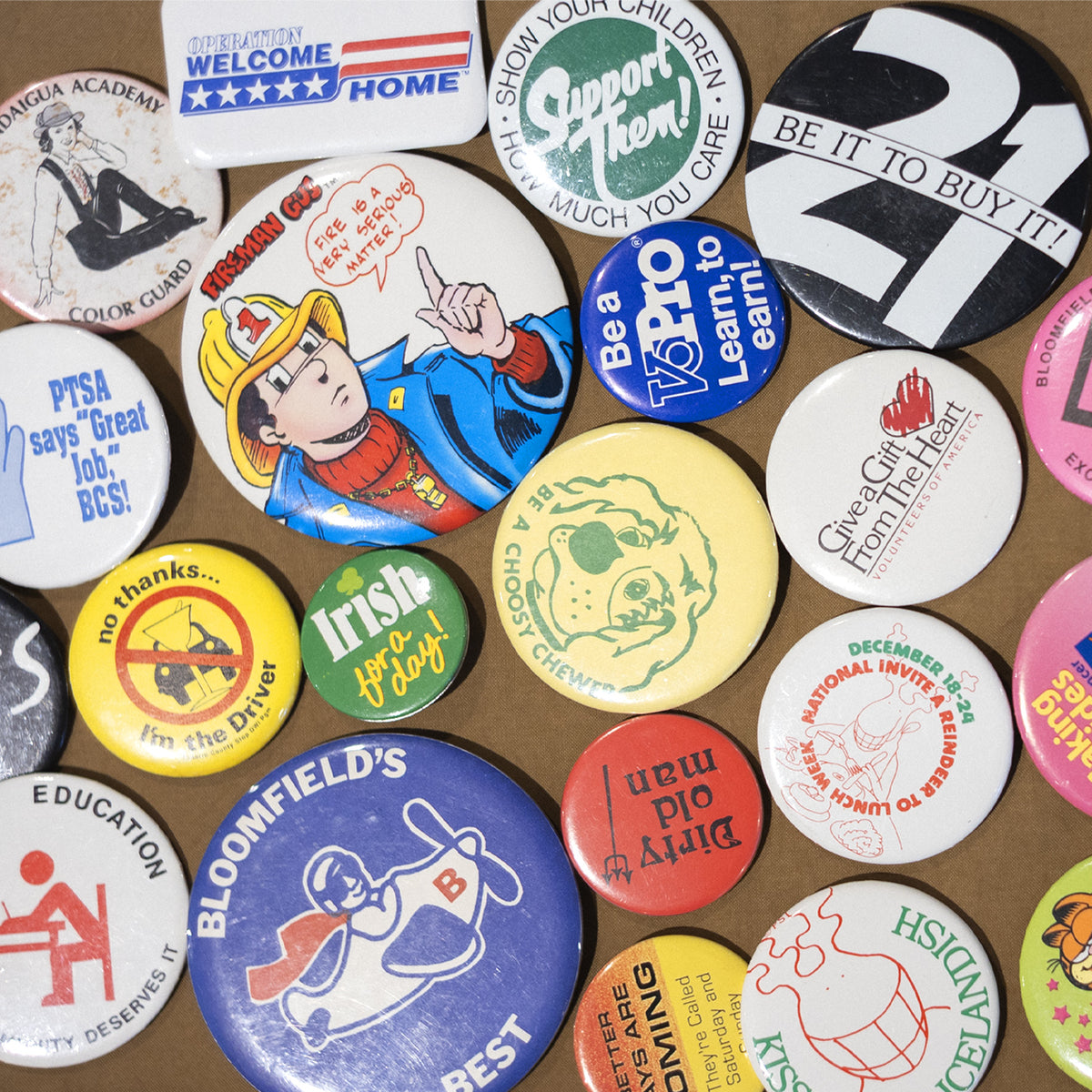 ビンテージバッジ 缶バッジ VINTAGE BADGES ドリフター drifter